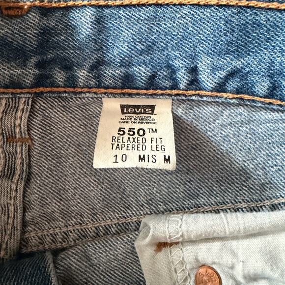 Levi’s 550 - SZ 10 Misses - Classic Blue Denim Jeans - Picture 6 of 7